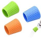 Jokupey 3 Pack Portable Outdoor Shower, Fits Most Plastic Bottles, Blue, Orange, Green