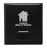 HannahDirect The Homeowner's Book of Records - Real Estate Agent Closing Gift (Black, Pack of 1)