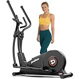 pooboo Elliptical Exercise Machine,Elliptical Machine for Home with Hyper-Quiet Magnetic Driving System&LCD Monitor, Elliptical Trainers with 15.5-17IN Stride,16 Resistance Levels