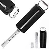 Golf Ball Shag Bag Golf Ball Retriever – Durable Aluminum Tube, Heavy-Duty Canvas, Holds Up to 80 Balls – Golf Ball Picker Upper for Driving Range, Practice, and Training