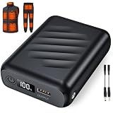 Sevdiea 7.4V 20000mAh Heated Vest Battery Pack Compatible with ORORO, Battery Pack for Heated Vest with LED, Rechargeable Power Bank for Weamest, for XINSONYUELL, for TODWARM, for Vestego