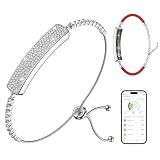 RIFESI Smart Bracelet for Women – Fitness Tracker with Heart Rate, Sleep & Step Tracking, 1ATM Water Resistant, Multi-Sport Modes, Fitness Tracking Wearable with Free App, 2 Bands(Silver)