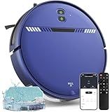 XIEBro Life Robot Vacuum and Mop Combo, Robotic Vacuum Cleaner 2 in 1 with WiFi/App/Voice, Schedule, Water Tank and Dustbin, Self-Charging, Slim, Ideal for Hard Floor, Pet Hair, Carpet