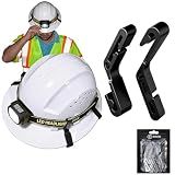 Hard Hat Light Clips 8 Pack,Hardhat Headlamp Clips for Full Brim Helmets, Tool-Free Hardhat Accessories Hard Hat Headlamp Clips for Construction, Mining, Firefighting, Cycling