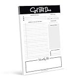 Bliss Collections Daily Planning Pad, To Do List Notebook - Undated Tear-Off Sheets Notepad - Work Calendar, Organizer, Scheduler for Goals, Tasks - Get Stuff Done, 6" x 9", 50 Sheets
