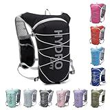 Lightweight Running Vest for Women and Men Hydration Backpack Pack with 1.5L Water Bladder Bag for Hiking Trail Running Gear Cycling Marathon (Black)