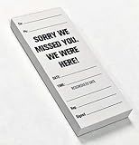 Sorry We Missed You Door Hangers (100 pack) - Card Stock