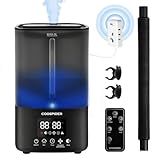 Coospider 5L Humidifier for Indoor Plants, Top Fill Humidifier for Grow Tent, Cool Mist Humidifiers with Timer & Humidity Control, Quiet Fogger for Plants, Mushroom, Greenhouse, Terrarium, Bedroom