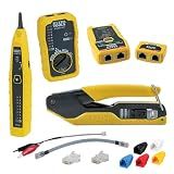 Klein Tools 80085 VDV LAN Cable and Wire Tester Kit for Klein Pass-Thu RJ45 Modular Data Plugs, 6-Piece