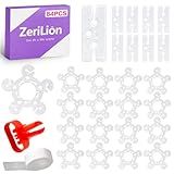 ZeriLion 82 Pack Easy Tying Tool, Knot Tying Helper for Latex Balloons, Ergonomic Balloon Knotter & Tier, Hand-Saving Device for Quick Ties for Party, Wedding, Birthday Decorations