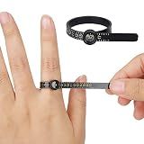 Kiwen Upgraded Ring Sizer Measuring Tool, Ring Measurer and Ring Sizer 1-17