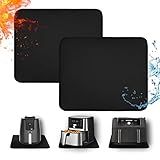 Amerbro 2 PCS Heat Resistant Mats for Countertop Air Fryer, 18x15in, Black
