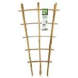Natural Bamboo Trellis 24 Inches Tall, Mininfa Garden Ladder Trellis, Plant for Climbing Plants, Vegetables, Pots - 3 Pack
