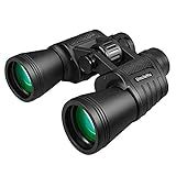 UncleHu 20x50 High Power Binoculars for Adults with Low Light Night Vision, Full-Size Waterproof Binoculars for Bird Watching Hunting Travel Football Games Stargazing with Carrying Case and Strap