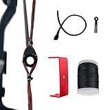 Archery Peep Sight, 1/4" 3/16" Peep Sights or Tubing Peep Sight with Bow String Splitter or Bowstring Separator Tool for Compound Bow (Tube Peep Sight Kit)