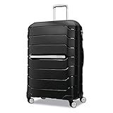 Samsonite Freeform Large Checked Luggage with Dual 360° Spinner Wheels - TSA Lock, Airline-Approved - Lightweight Durable Polypropylene Expandable Hardshell - Black