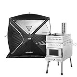 WILLOWYBE Portale Outdoor Sauna Set with Sauna Tent, Sauna Wood Stove for Dry Sauna, Cooking for Family and Friends