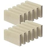 Protalwell Woodstove Firebricks, Fire Bricks, Size 9" X 4-1/2" X 3/4", High Temperature Resistant Fire Bricks Replacement for Wood Stoves, 12 Pieces