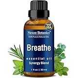 Breathe Essential Oil Blend 30 ml - Breath Sinus Relief with Menthol Oils - for Humidifiers, Diffusers, and Aromatherapy - Nexon Botanics