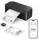 SVANTTO Y42BT Bluetooth Thermal Label Printer, 4x6 Shipping Label Printer for Small Business, Compatible with iOS, Android, Windows, Mac, Amazon, Ebay, Shopify, USPS, UPS, Etsy, Black
