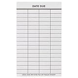 The Library Store Date Due Slips 4-Column Peel and Stick Strip 5 inches H x 3 inches W 500 per Pack