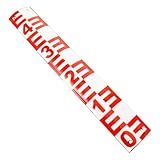 Enamel Water Level Gauge - 19.68 Inch Red Water Level Measuring Tool for Pool, Reservoir, and Outdoor Use - Portable Clear Scale