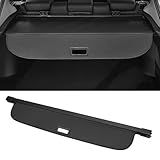 Motoforti Car Trunk Retractable Cargo Cover for Land Rover Discovery 2022-2024 Rear Trunk Parcel Shelf Luggage Security Shield Shade, Canvas, Black Carbon Fiber
