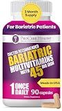 ProCare Health Bariatric Multivitamin 45mg Iron – Once Daily Capsule for Gastric Bypass, Sleeve & Post-Op Support – 90 Easy-to-Swallow Capsules, 3-Month Supply, No Artificial Colors, Gluten-Free