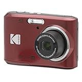 Kodak PIXPRO Friendly Zoom FZ45-RD 16MP Digital Camera, 4X Zoom, 27mm Wide Angle, 2.7" LCD Screen, Red