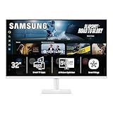 Samsung 32” Smart Monitor M7 (M70F) 4K UHD Display, Samsung Vision AI, Smart TV Apps, Gaming Hub, USB-C, HDMI and USB-A, White, LS32FM703UNXZA, 2025