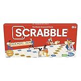 Hasbro Gaming Scrabble Board Game, Classic Word Games for Kids Ages 8 and Up, Fun Family Game for 2-4 Players, The Classic Crossword Game