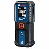 BOSCH GLM100-23 100 Ft Blaze Laser Distance Measure, Includes 2 AA Batteries, Distance Measuring Laser