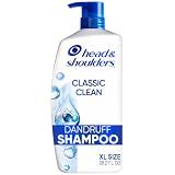 Head & Shoulders Classic Clean Anti-Dandruff Shampoo, 72-Hour Dandruff Protection, 1% Pyrithione Zinc, 28.2 fl oz
