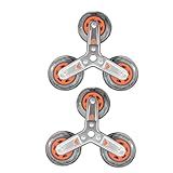 KiBcsLic 2X Stair Climbing Wheels Shopping Cart Wheels Replacement Accessories,Portable Stair Climber Utility Cart Stair Wheels