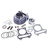 Glixal ATMT1-008 Performance Big Bore Cylinder Kit GY6 80cc 47mm for 139QMB ATV Scooter Moped Go Kart