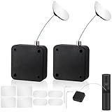 MERDTTES 6.5 Ft Retractable Remote Control Tether Locks, Security Lanyard Lock with Adjustable Leash Length Clasp for TV Remote Control, Tablets Showroom, Gaming Controller (2 PCS)