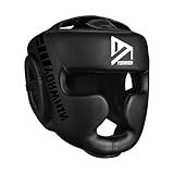 𝗣𝗥𝗘𝗠𝗜𝗨𝗠 Youth Kids Boxing Headgear, MMA Training Sparring Safety Head Guard, Boxing Head Gear Helmet for Training Kickboxing Sparring Karate Taekwondo Muay Thai