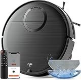 UMMUND Robot Vacuum and Mop Combo, 2 in 1 Mopping Robotic Vacuum Cleaner with Schedule, Wi-Fi/App/Remote, Strong Suction, Self-Charging, Slim, Ideal for Hard Floor, Pet Hair, Low-Pile Carpet