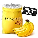 BLUE HOPE Freshness-Preserving Banana Bag: Keep Bananas Fresh & Prevent Over-Ripening with Banana Storage & Keeper Bag. Perfect Banana Saver to Extend Shelf Life - (Yellow)
