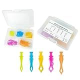 Dental Sectional Matrix System Set, Dental Sectional Contoured Matrices Clip Ring Matrix Bands Wedge Knife Dental Wedges Plastic Kit Dentist Tools (80Pcs W4)