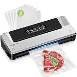 Bonsenkitchen Vacuum Sealer Machine, Multiple Modes For Meal Prep,Silver