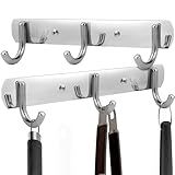 Skywin TidyFriend Grill Hooks for Utensils, 2 Pack Heavy Duty BBQ Grill Utensil Holder with 8 Screws, Metal Grill Tool Hanger for Char-Broil, Weber, Blackstone, and Charcoal Grills