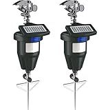Deer Repellent & Cat Repellent Outdoor- Skunk Repellent for Yard, Cat Deterrent, (2 Pack) Motion Activated Sprinkler, Deer Repellent Devices, Raccoon & Dog Repellent for Yard