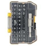 DEWALT Security Bit Set, 31-Piece Screwdriver Bit Set with Case, Universal 1/4 In Hex, Includeds Magnetic Bit Holder (DWAX200)