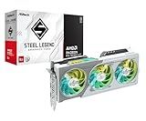 ASRock Radeon RX 9060 XT Steel Legend 8GB GDDR6 OC Graphics Card | 3320 MHz Boost | Triple Fan | 0dB Cooling | Metal Backplate | PCIe 5.0 | DisplayPort 2.1a, HDMI 2.1b