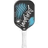 Pickleball Paddles,USAPA,Carbon Fiber Pickleball Paddle with 16MM Polymer Honeycomb Core Provides Lighter Weight&Higher Grit&Spin,Engineered for Professional Players,BlueBean (Blue)