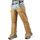 Snake Guard Chaps Waterproof Snake Chaps for Hunting Snake Bite Protection Gear Adjustable Size Snake Proof Gaiters Fit for Men & Women Anti-Snake Gaiters for Legs Cover From Ankle to Thigh