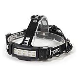 Steelman Pro Slim Profile LED Motion-Sensing Headlamp with Rear Safety Flasher, 3 Brightness Settings, 20m Beam, Water-Resistant, 3 AA Batteries