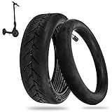 8.5 Inches Electric Scooter Tires 50/75-6.1 Compatible for Gotrax Gxl V2/Xiaomi M365/Pro/1S Electric Scooter Outer Tire 8 1/2X2 Tube Tire Replacement Inner(Straight Valve Stem)(1 Set)