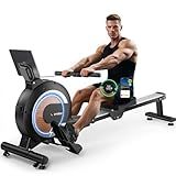 WENOKER Rowing Machine, Magnetic Rowing Machine for Home, Upgraded 32-Levels Quiet Resistance with Smart Electronic Knob, 355 LBS Weight Capacity, Compact Rower Machine Easy Assembly, App Supported